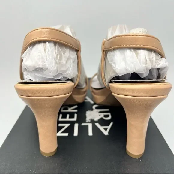 Elegant Tan Strappy Heels - Picture 7 of 10